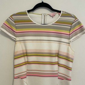 Ted Baker Striped Summer Short Dress in Size M